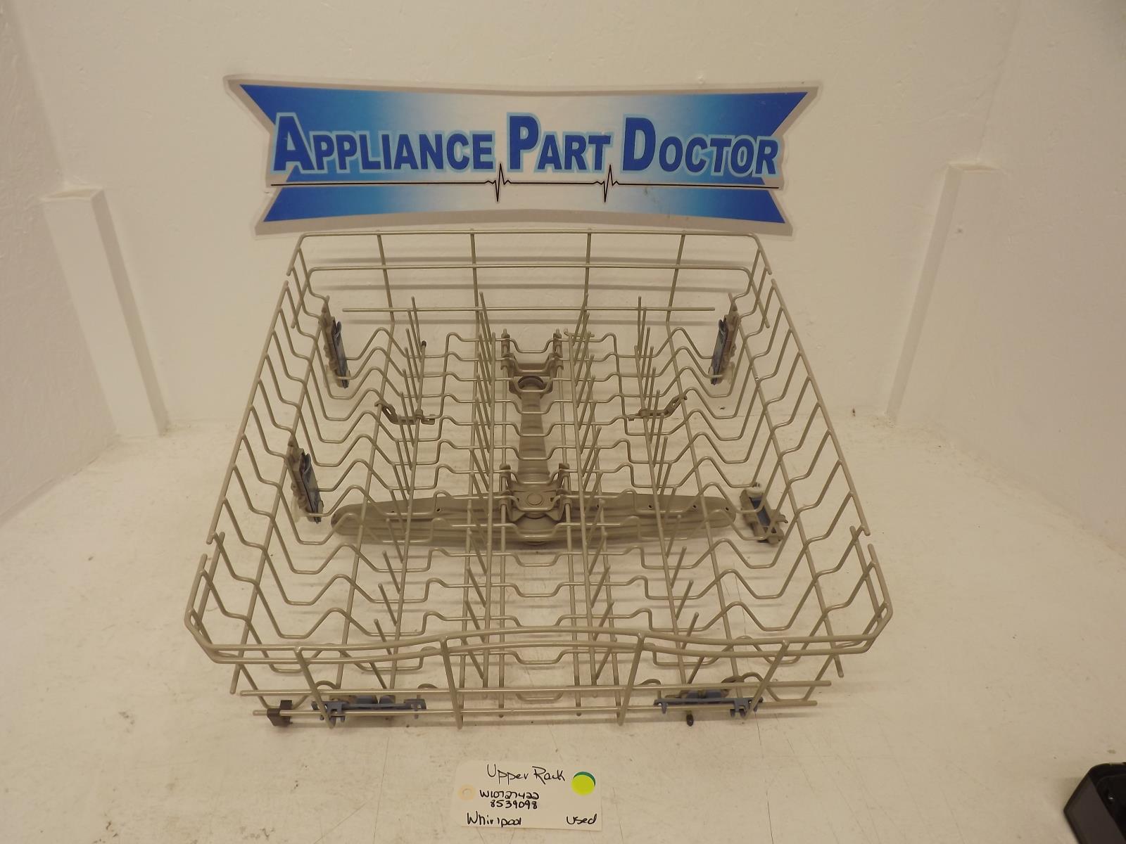 Whirlpool Dishwasher W10727422 8539098 Upper Rack Used Whirlpool Dishwasher W10727422 8539098 Upper Rack Used